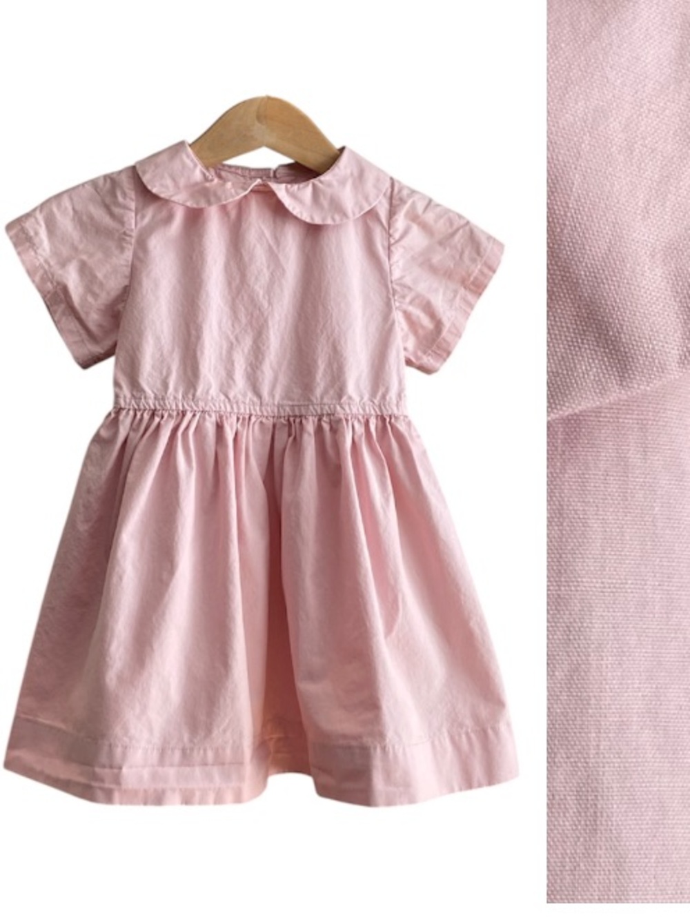 Maison Me Mini Light Pink Peter Pan Collar Dress 6-12 months